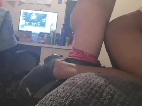 Young Asian stud experiences raw anal penetration