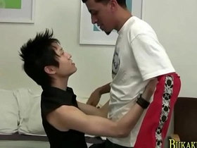 Gay Asian gets his mouth filled with cum after intense fingering