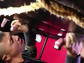 Japanese gay men engage in anonymous sex at gloryhole