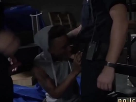 Steamy gay interracial encounter with a naughty cop