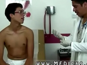 Gay twinks get physical examination and rectal exam by hot doctor