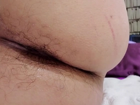 Asian gay enjoys solo play with toys in hotel room