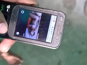 Big black cock masturbated vigorously in a hardcore video
